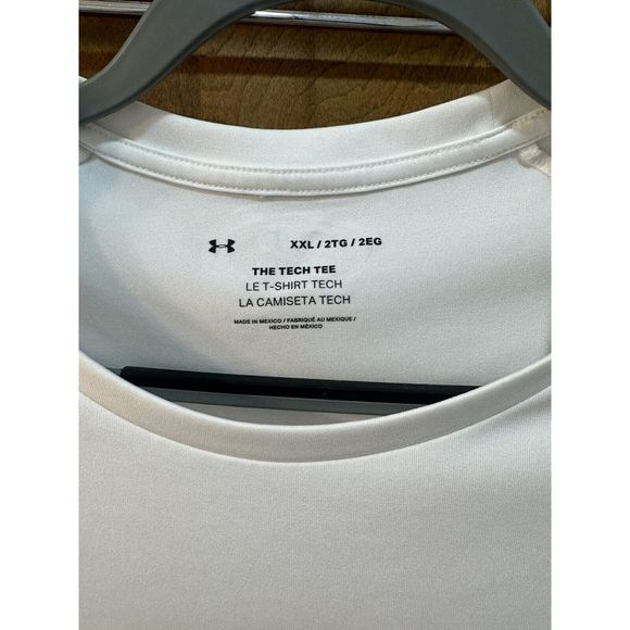 Under Armour XXL Short Sleeve‎ White The Tech Tee - Picture 2 of 3